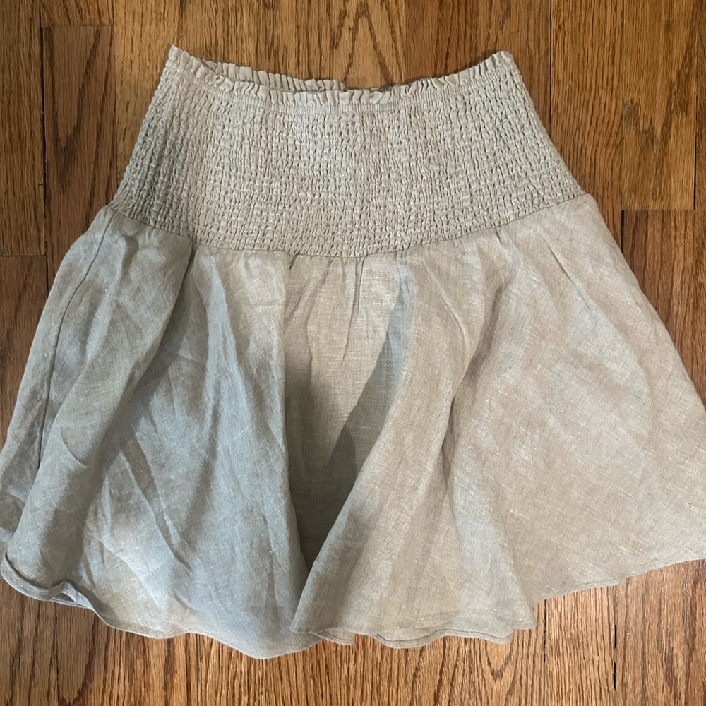 Jcrew mini linen skirt